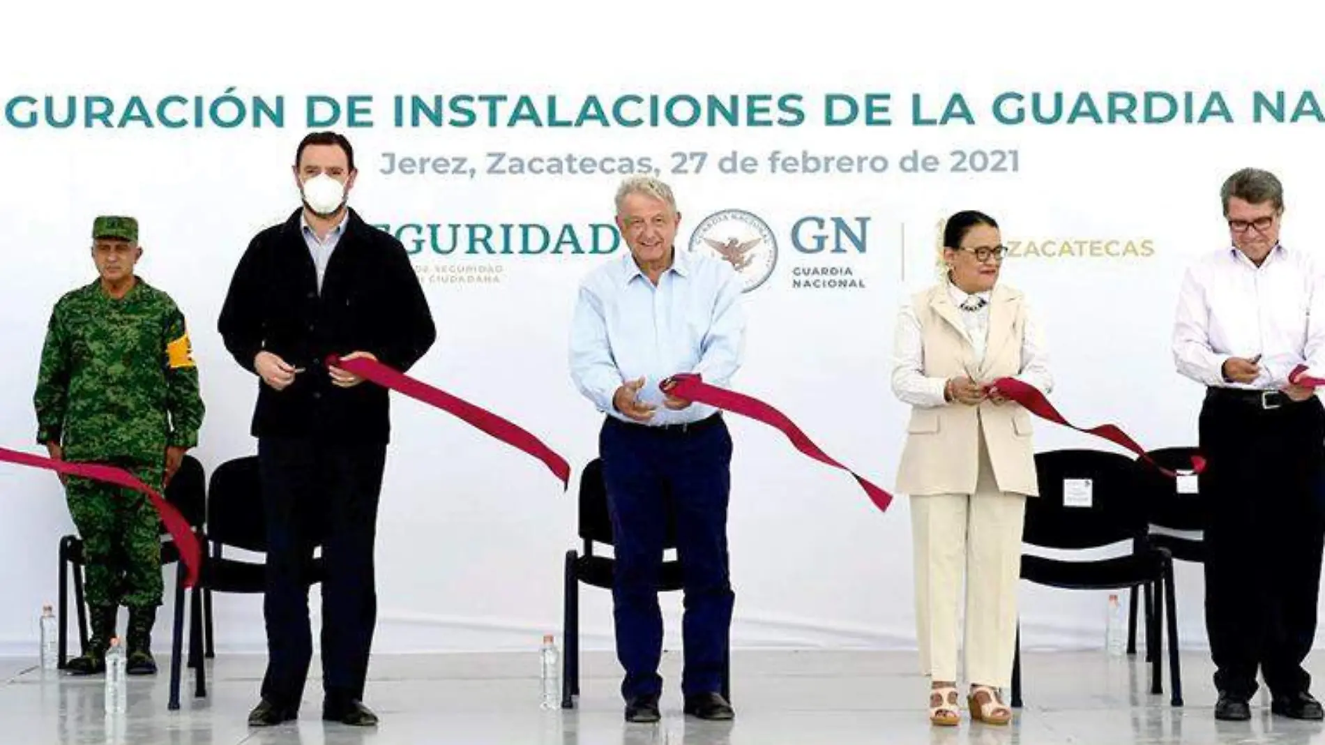 Inauguración de la instalación de la Guardia Nacional en Jerez, Zacatecas